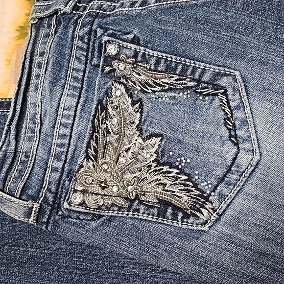 Miss Me Bootcut Embellished Jeans Size 30 - Picture 6 of 7